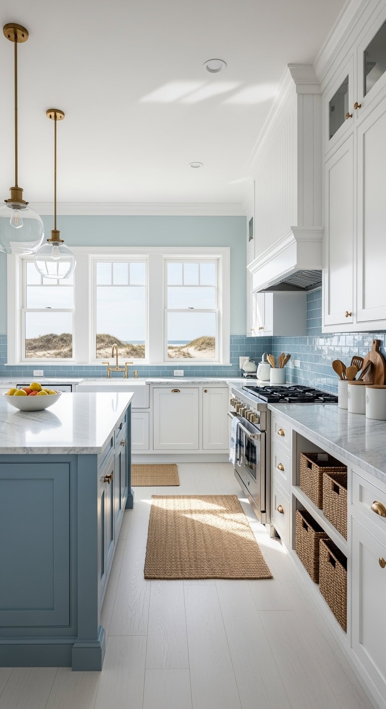 coastal kitchen serene palette