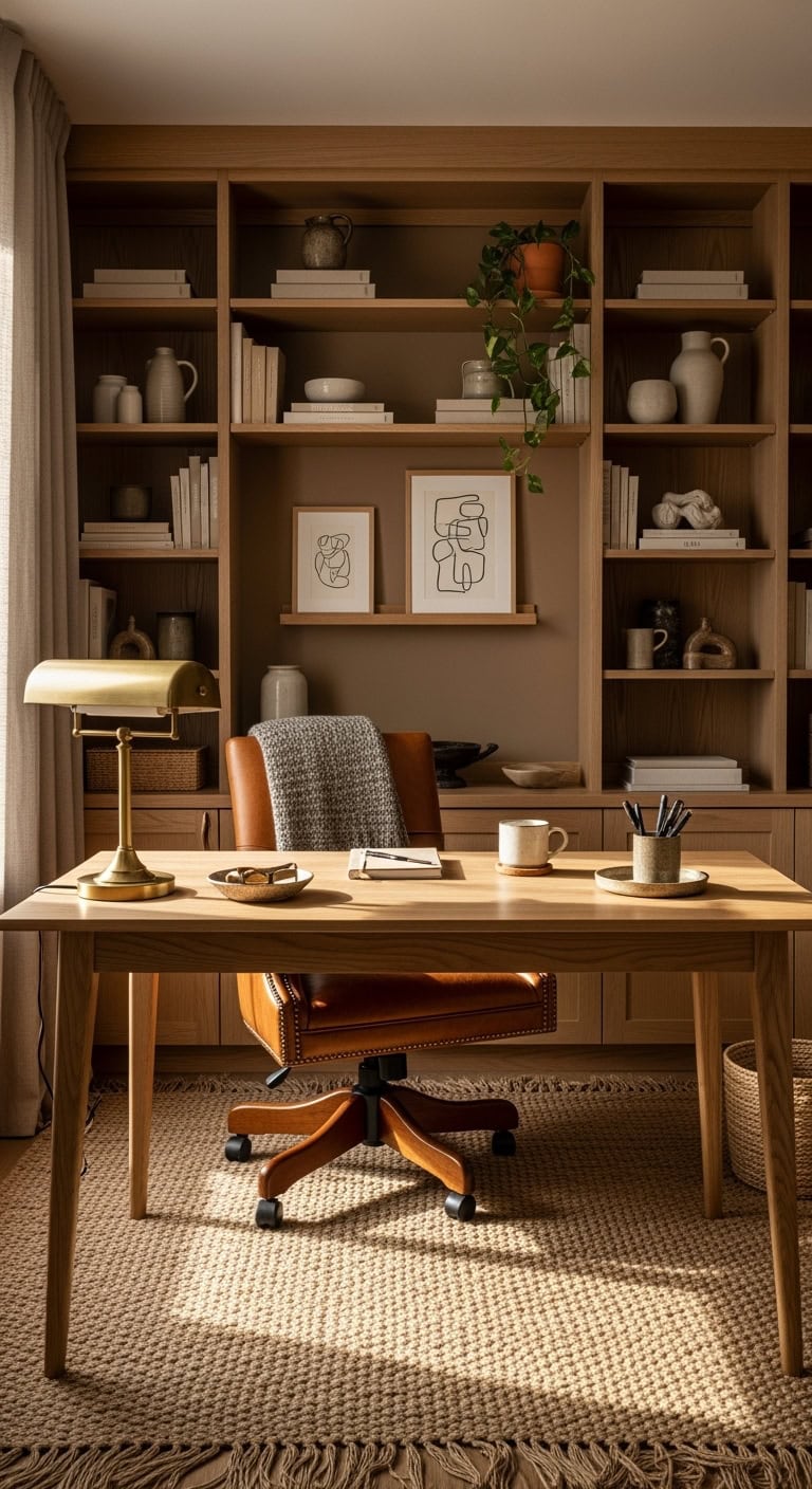 warm textured layered mushroom color palette