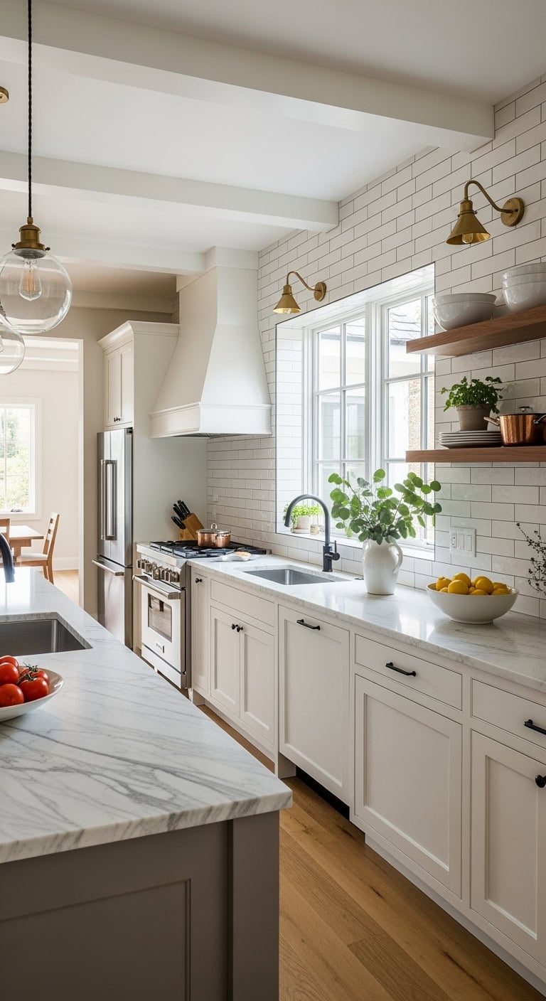 modern cream kitchen elegance