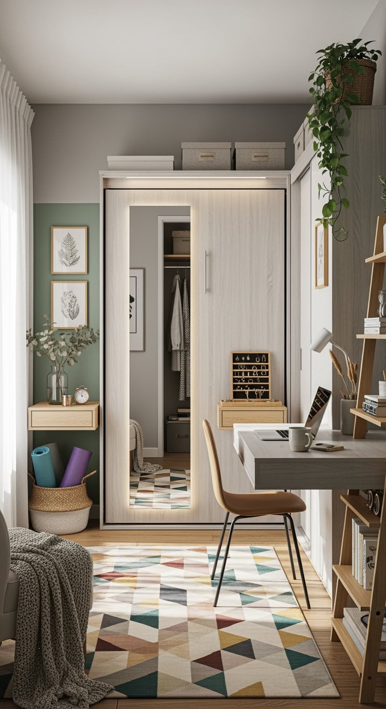 space saving transformable bedroom solution