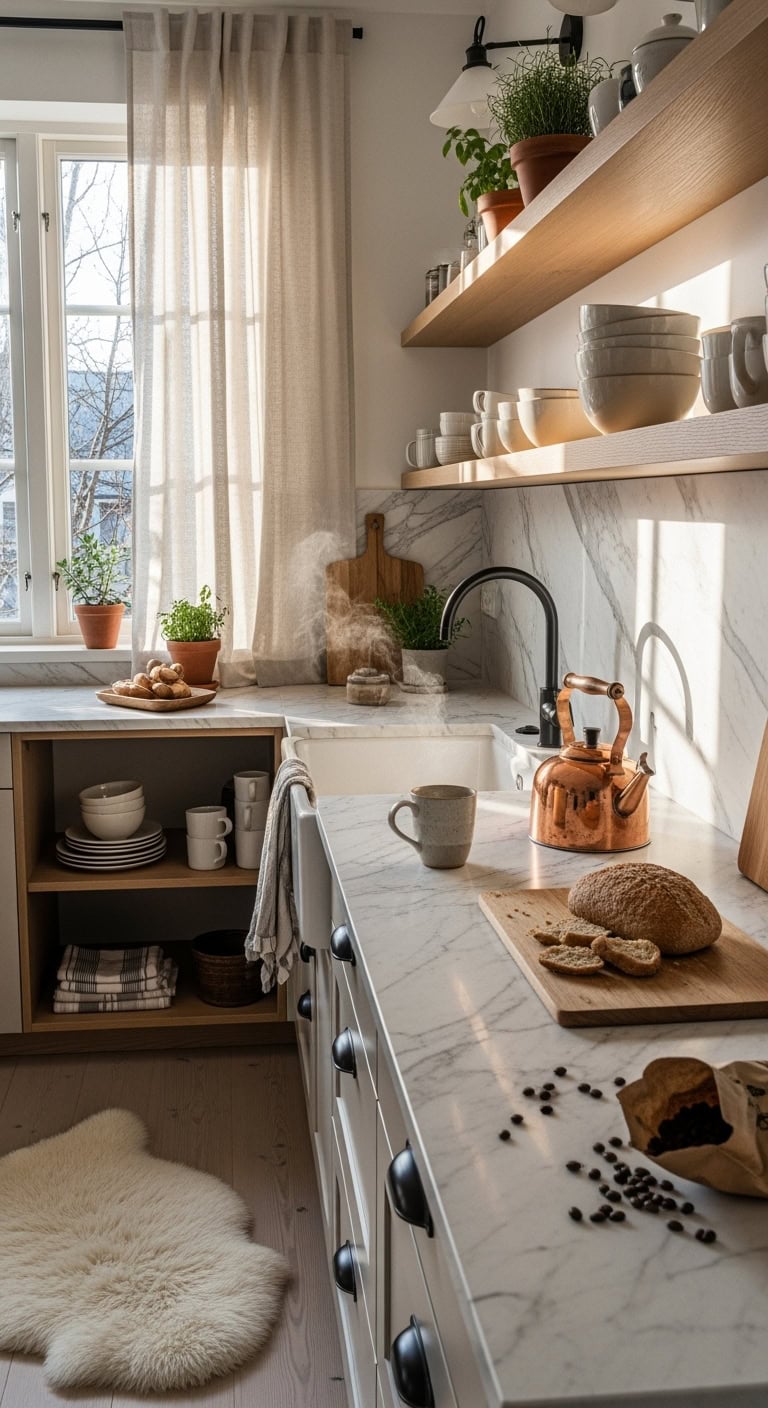 calming cozy clean and bright