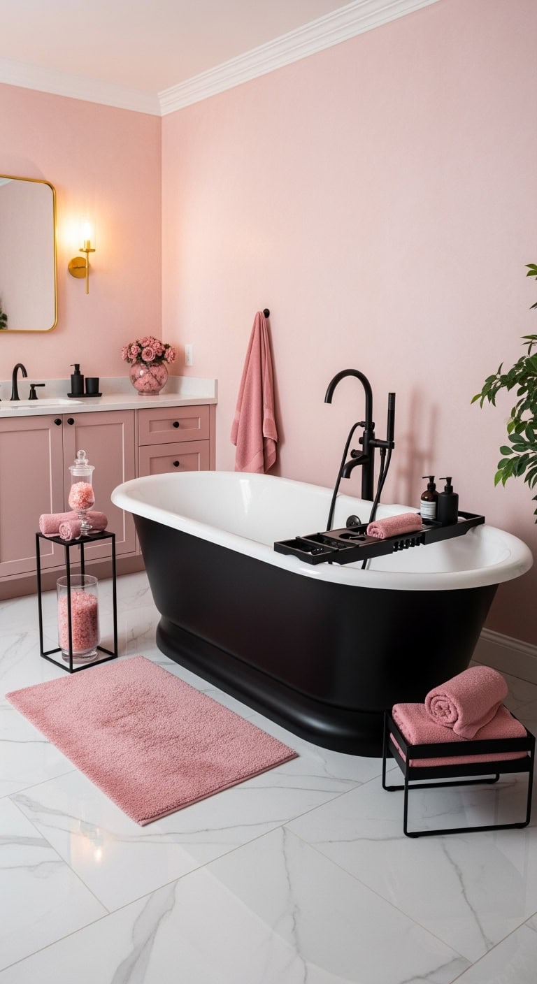 luxurious gothic romance bathroom sanctuary