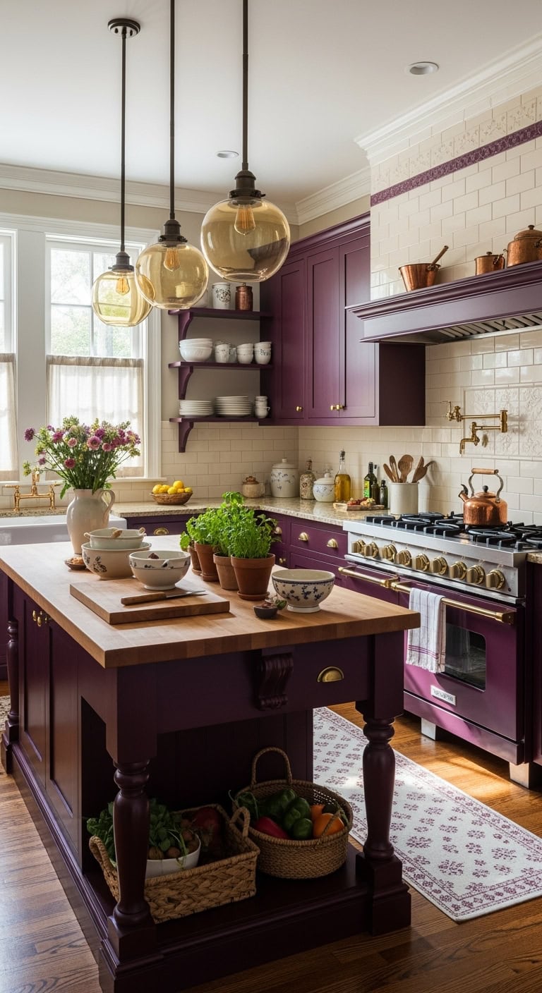 timeless elegance in plum