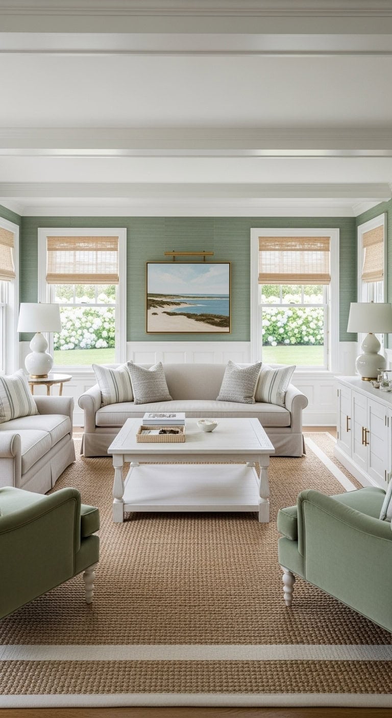 hamptons sage coastal elegance