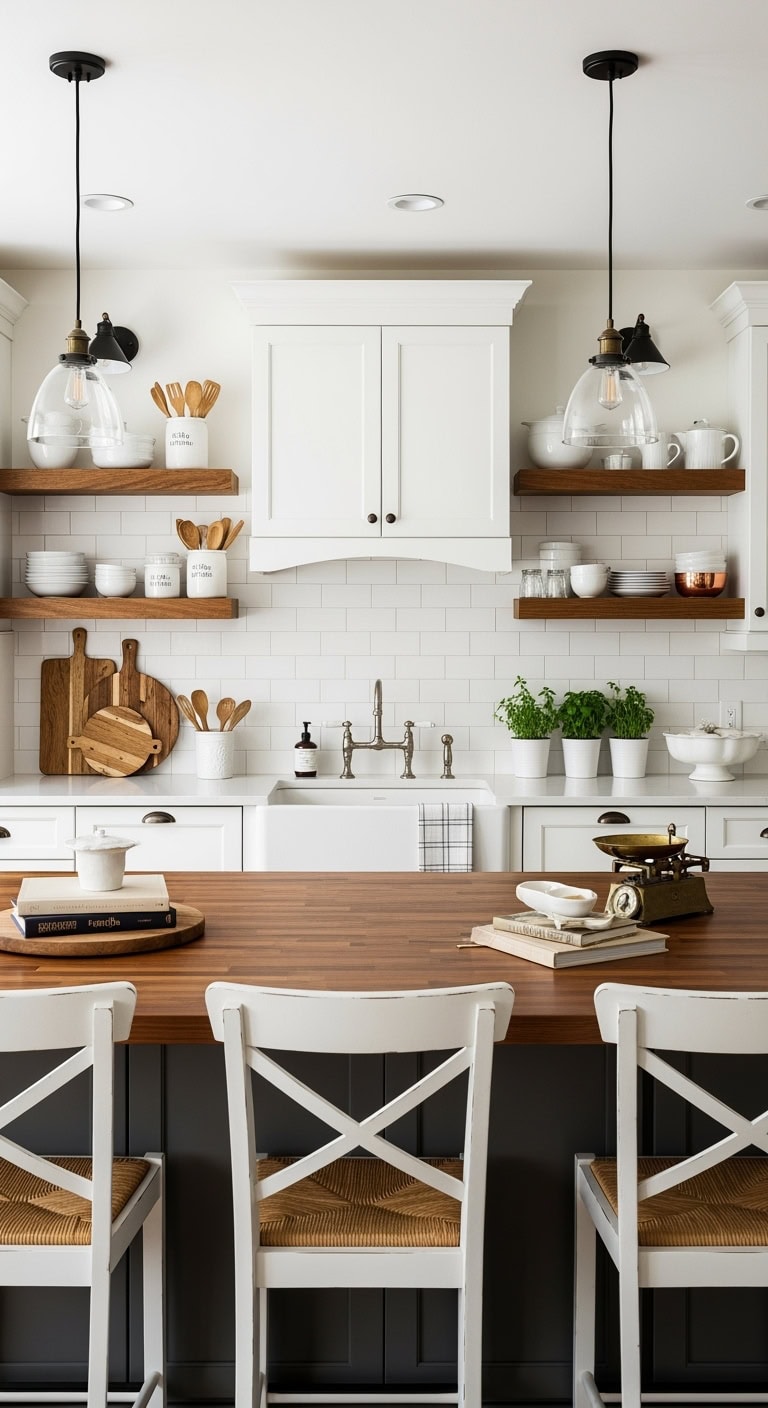 modern farmhouse kitchen charm