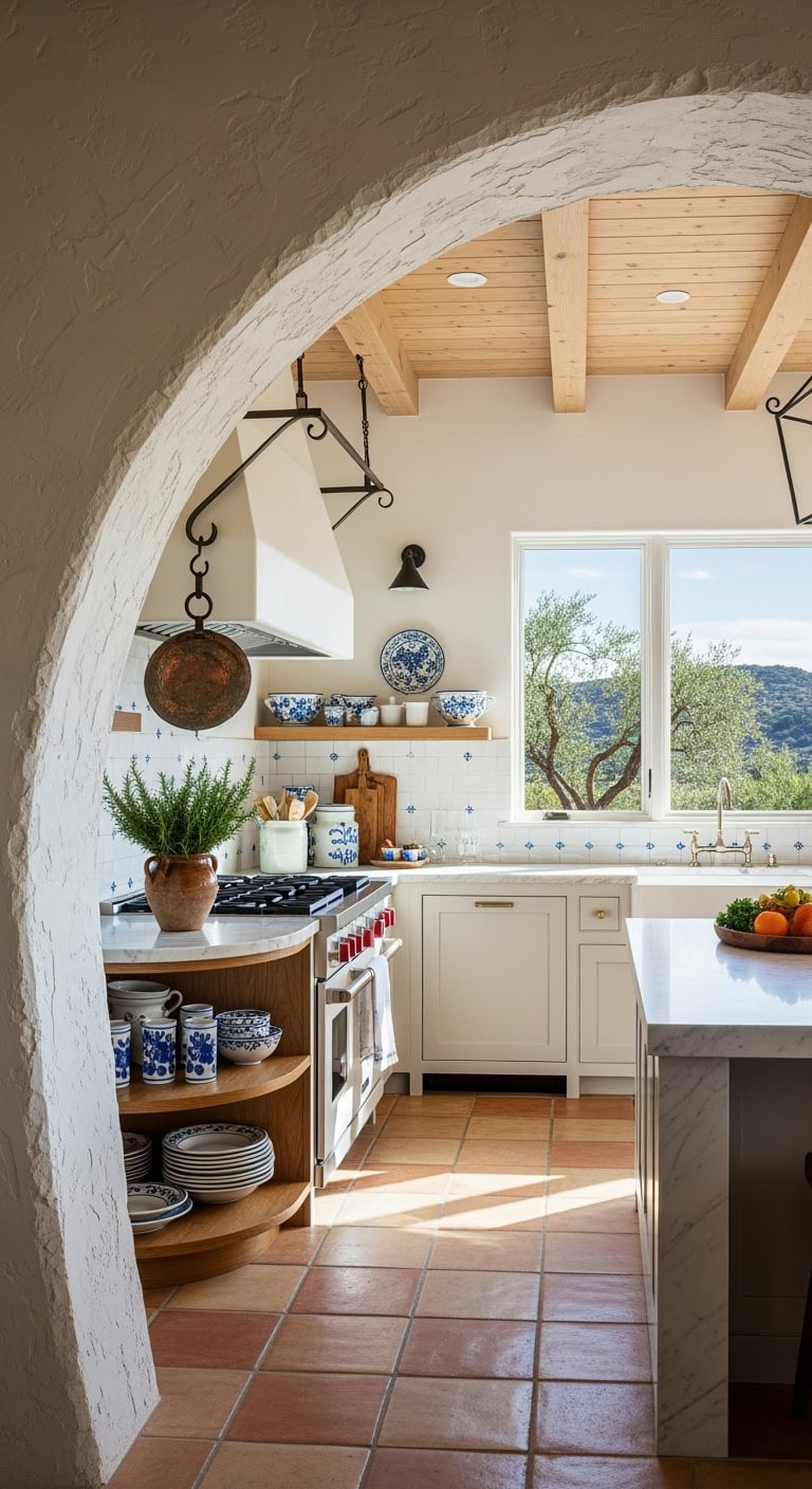 warm rustic mediterranean architectural charm