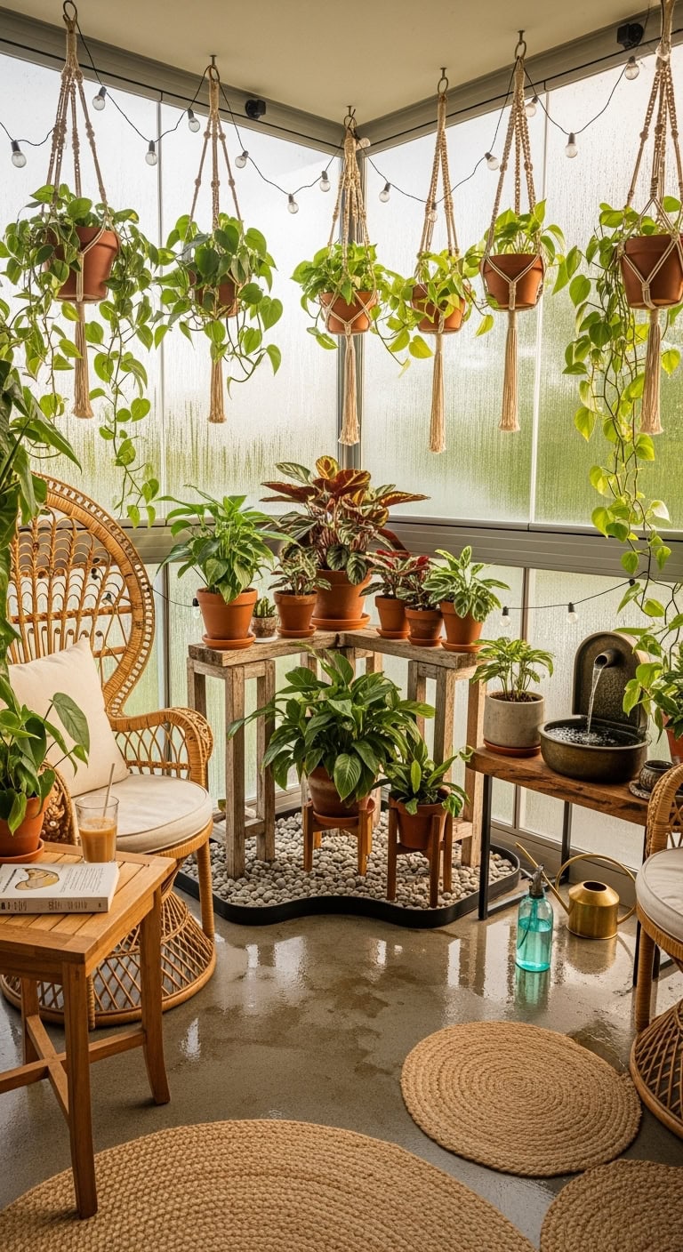 lush tropical rainforest paradise at home