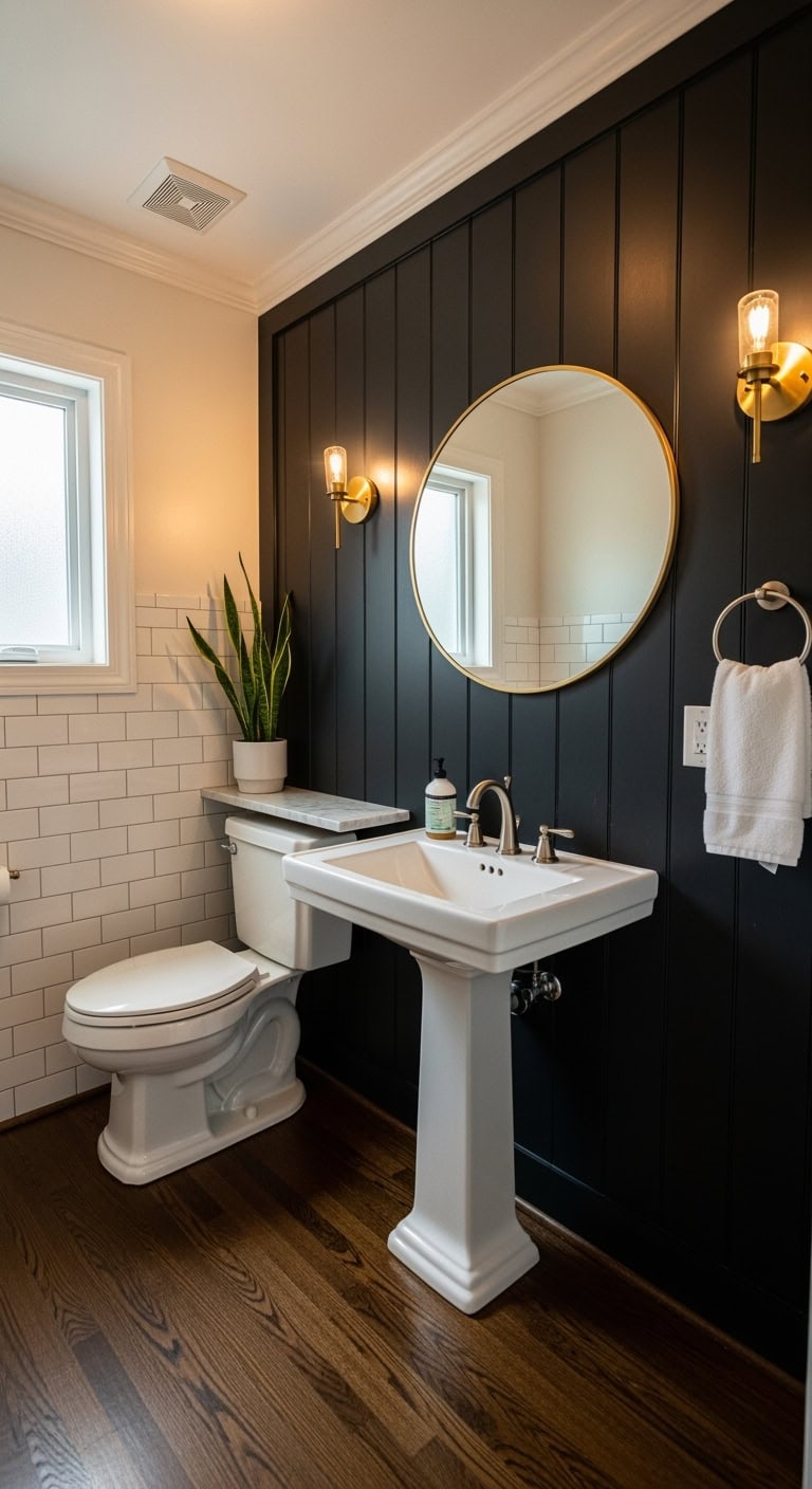 rustic chic accent wall transformation