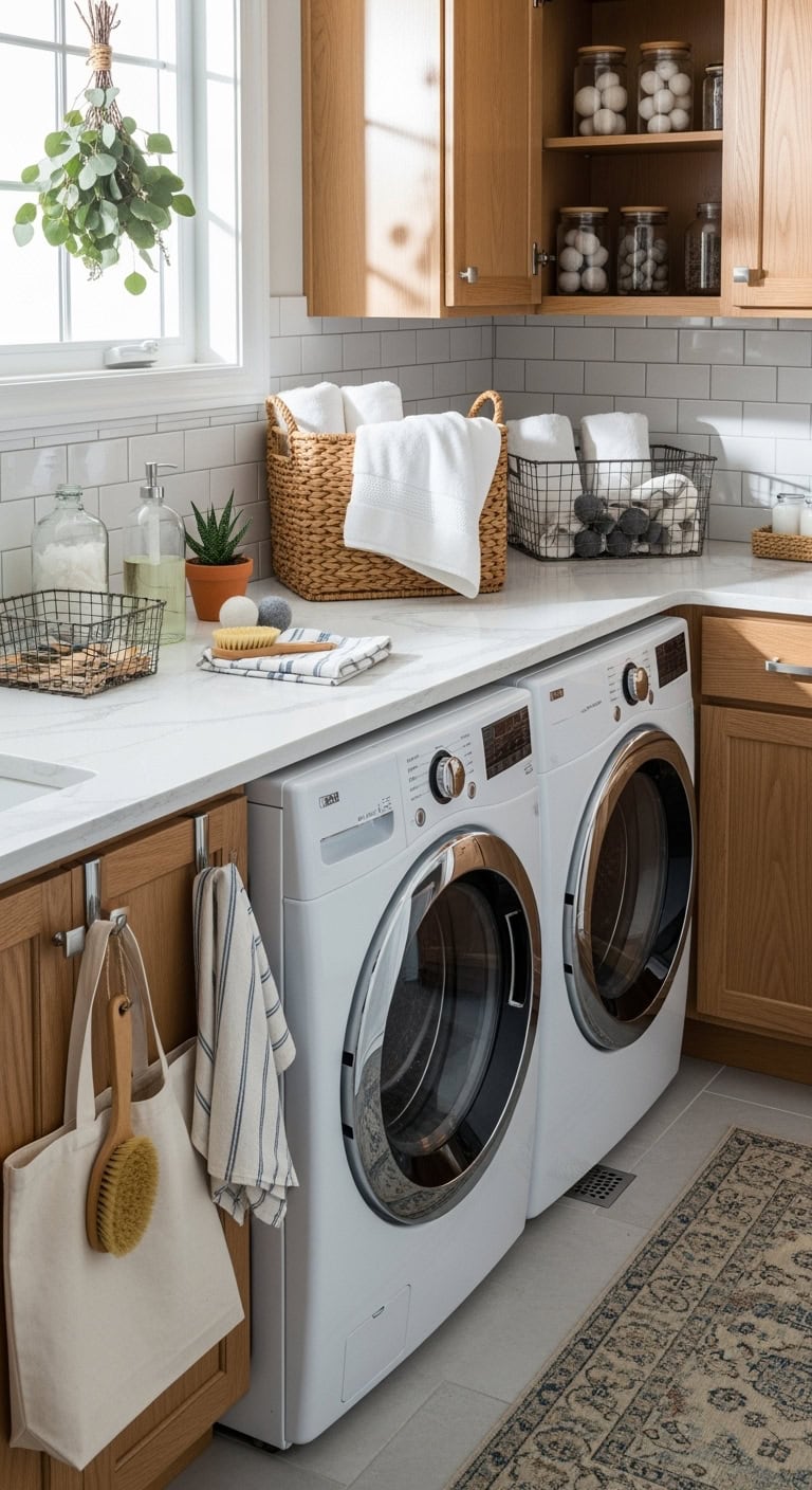 detergent bottle storage space saving solution