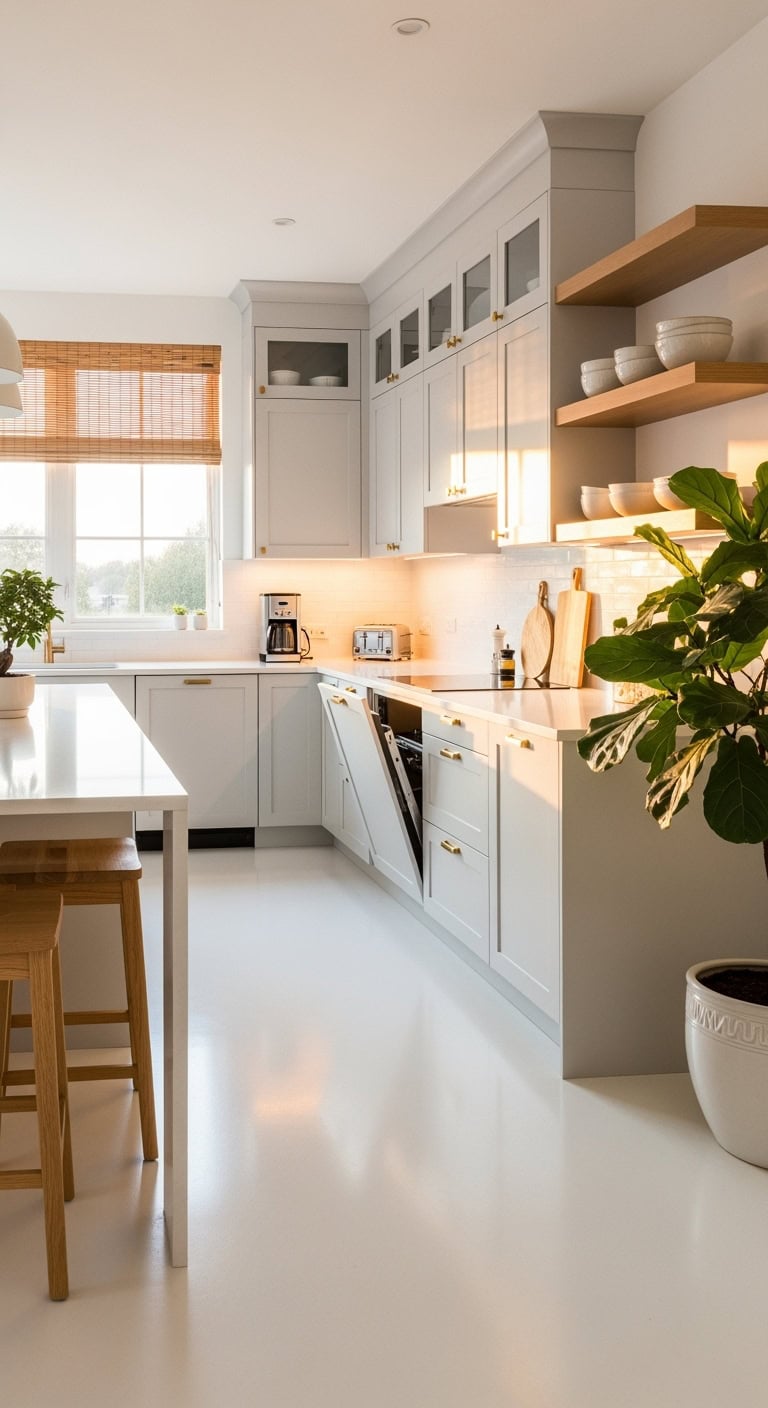 zen white kitchen sanctuary