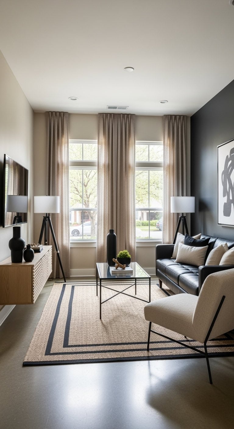 minimalist black and beige chic