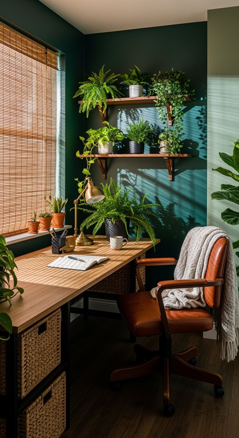 cozy forest office sanctuary