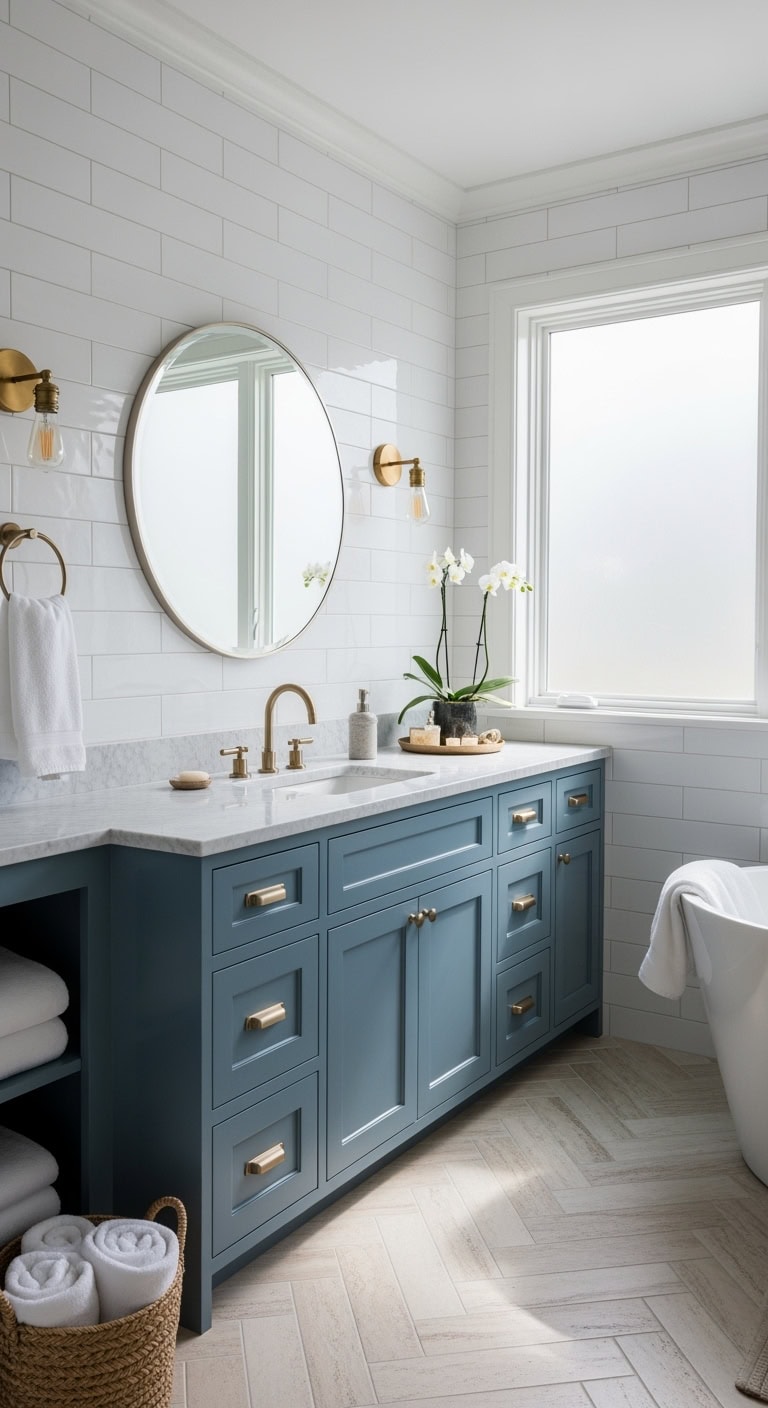 bold luxurious peacock vanity