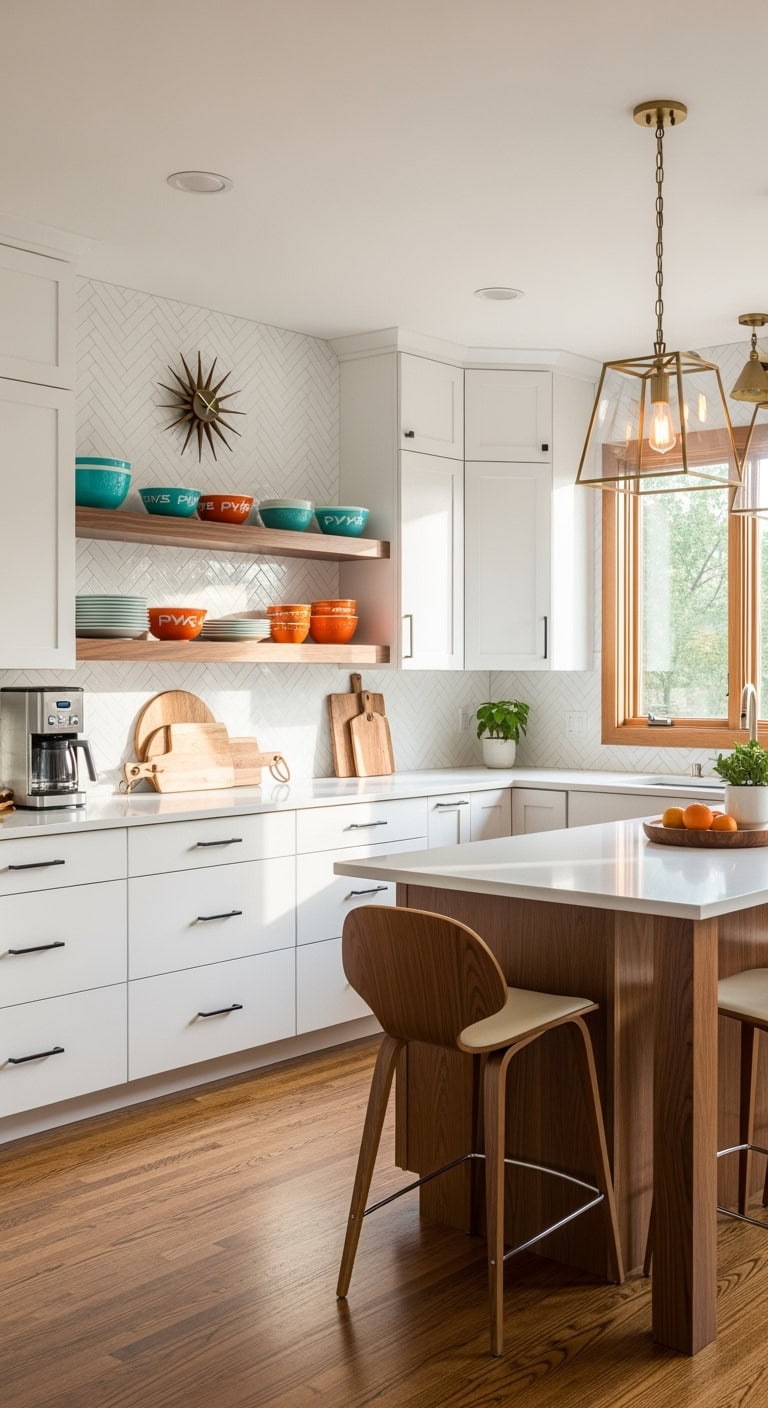 midcentury modern kitchen design