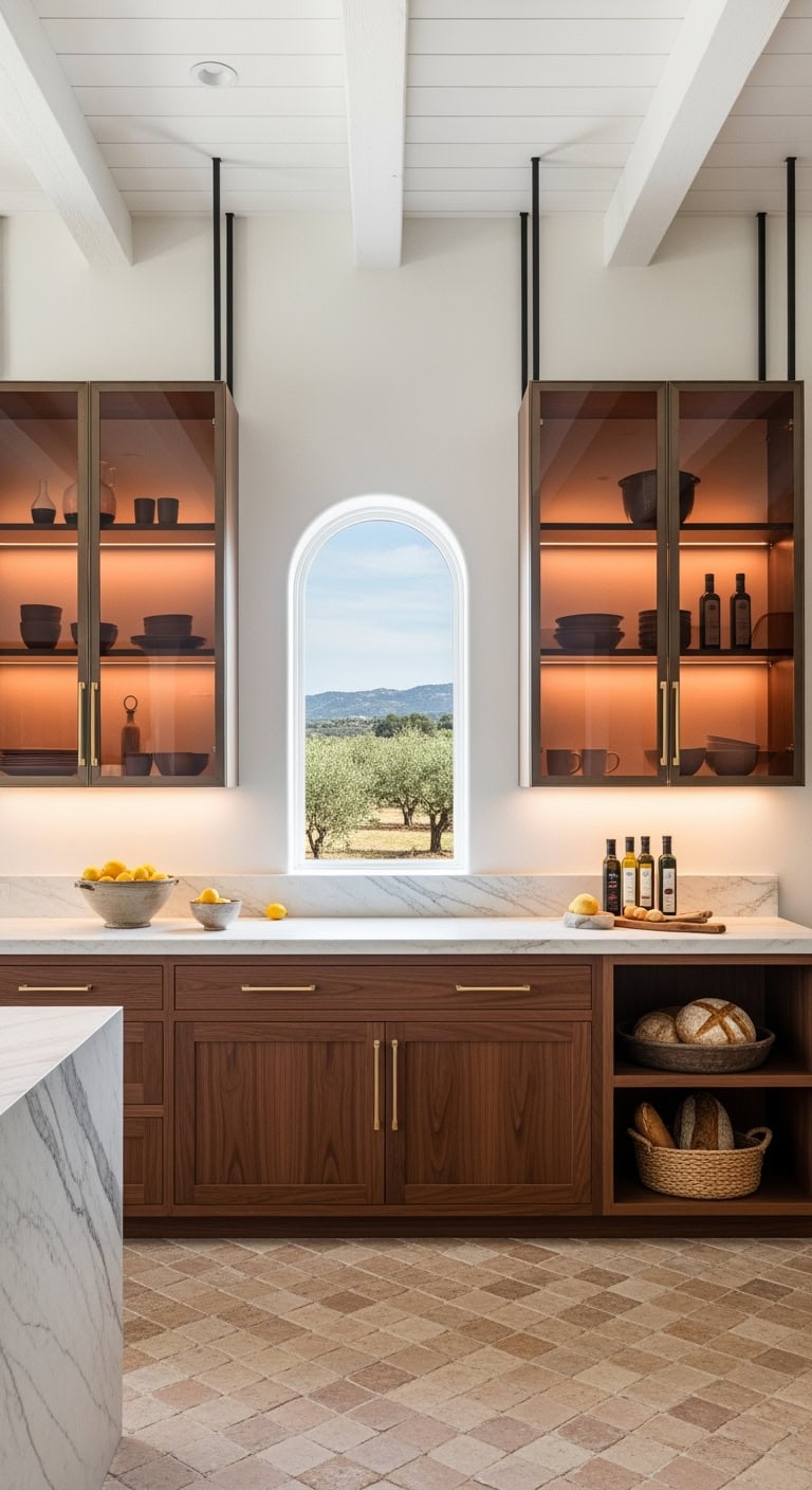 warm ethereal balanced mediterranean kitchen design