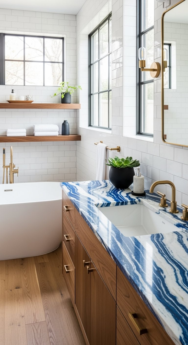 luxurious dramatic maintenance requiring vanity top