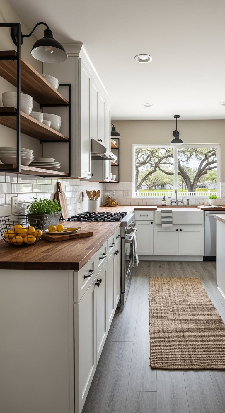 crisp white shaker kitchen
