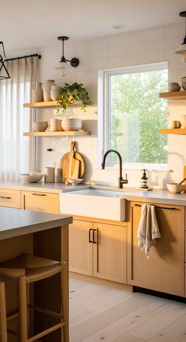 japandi minimalist kitchen design