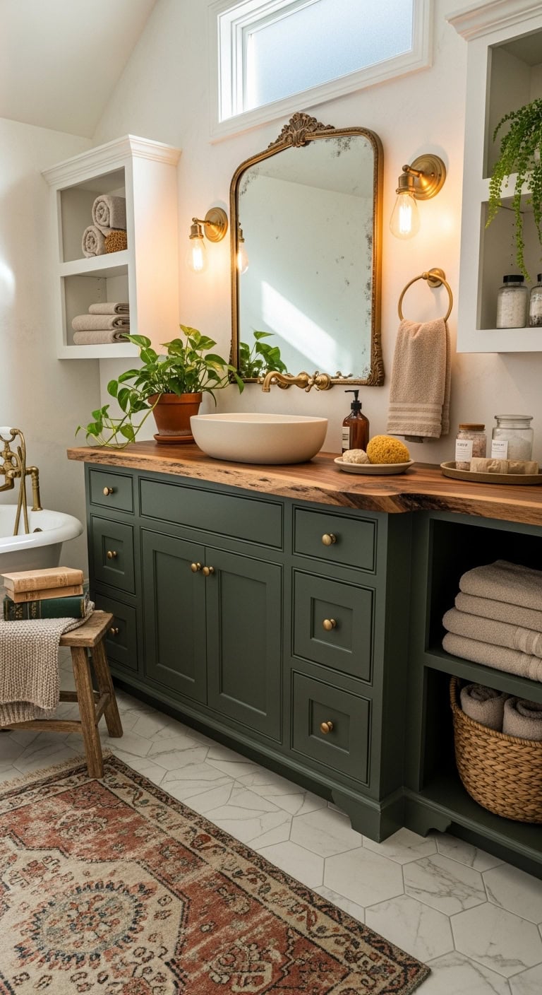 enchanted woodland bathroom vanity design