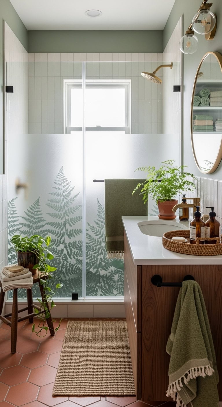 nature inspired shower privacy