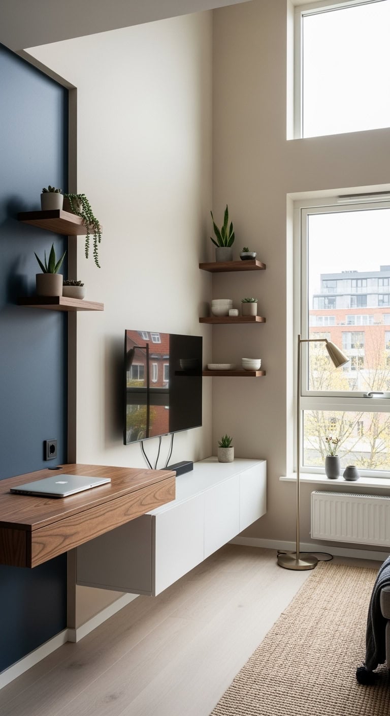 wall mounted minimalist living essentials