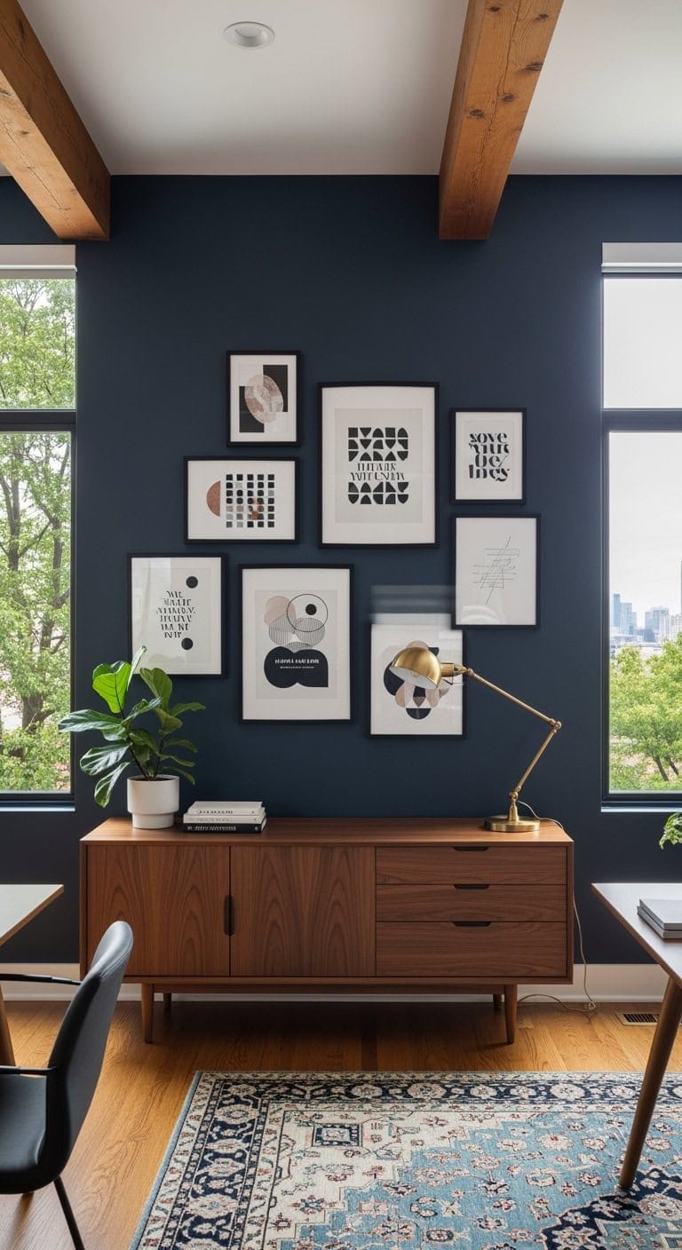 typography driven inspiring workspace decor