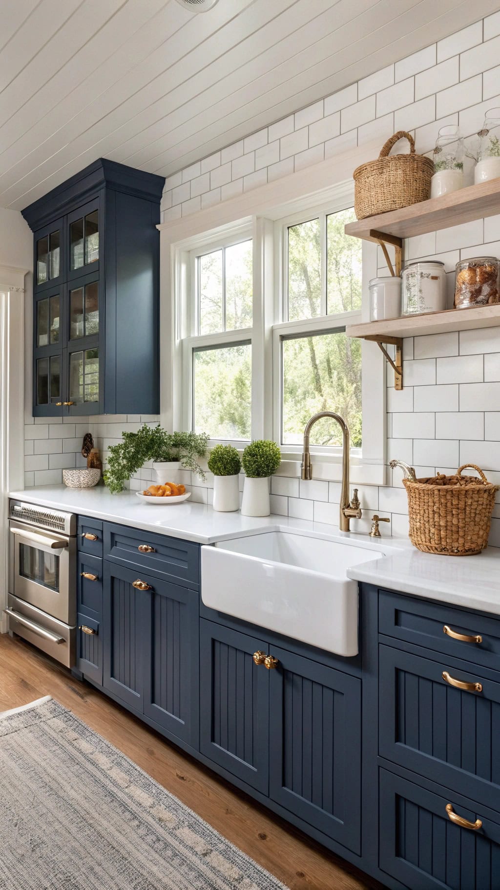 cozy beadboard cabinet charm