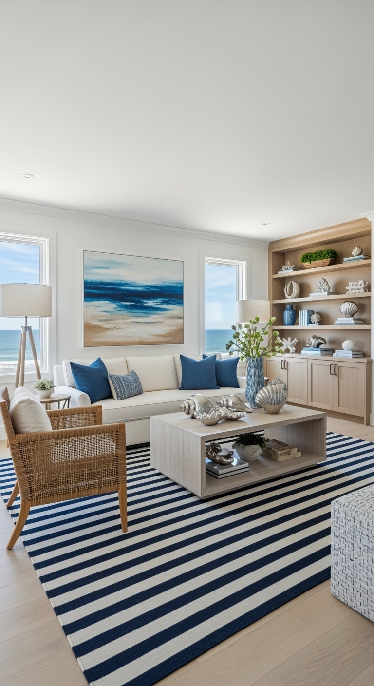 coastal contemporary black and white