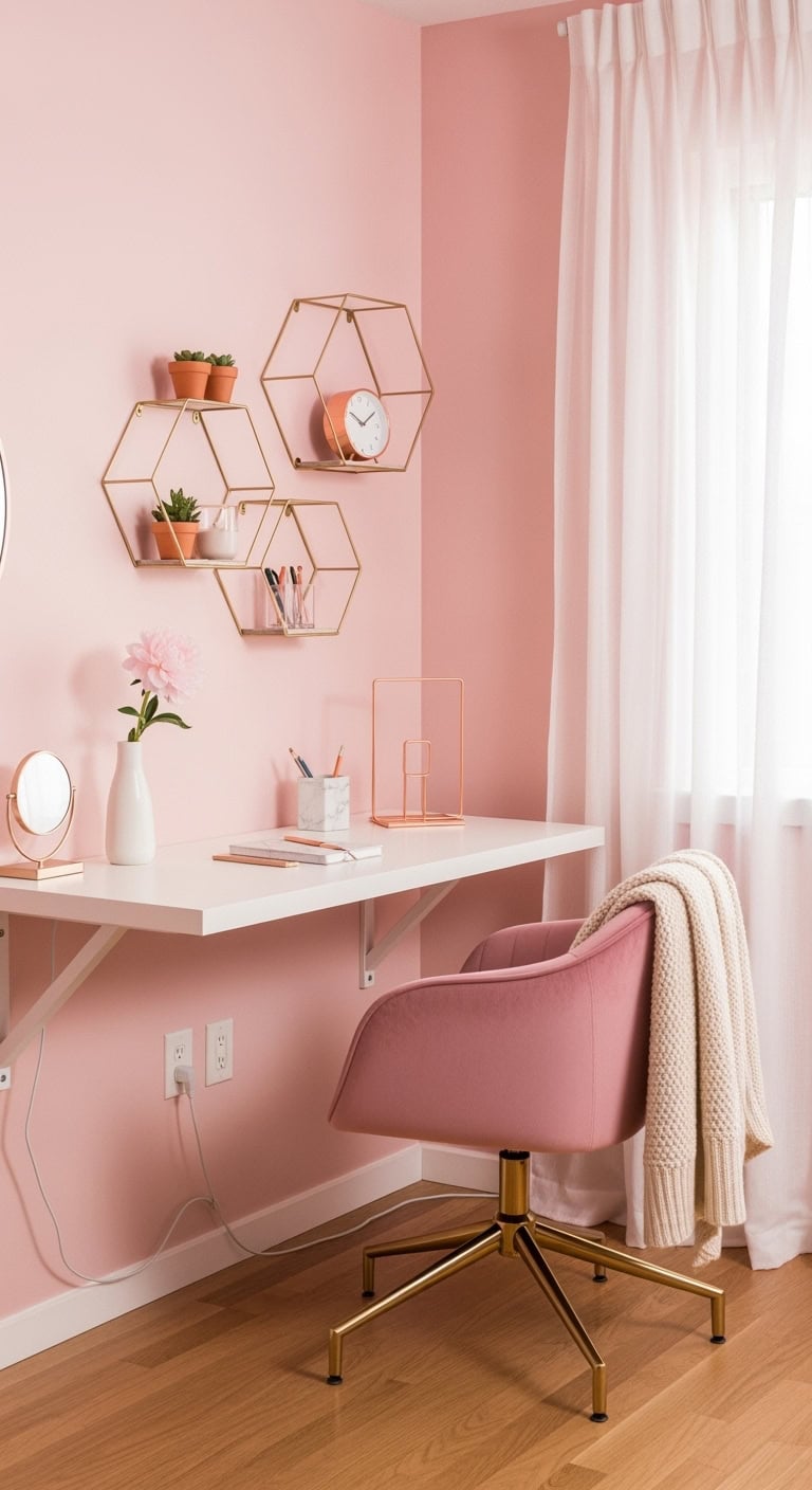 dreamy pastel pink minimalist haven