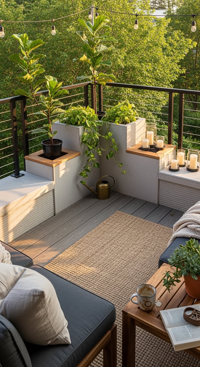 concrete privacy extensions sleek minimalist style