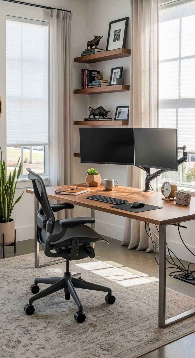 natural light optimized workspace