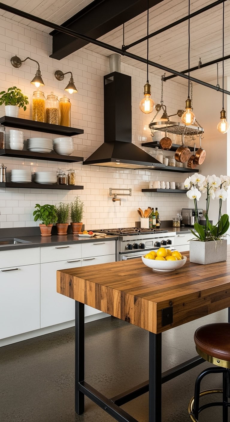 urban loft kitchen design