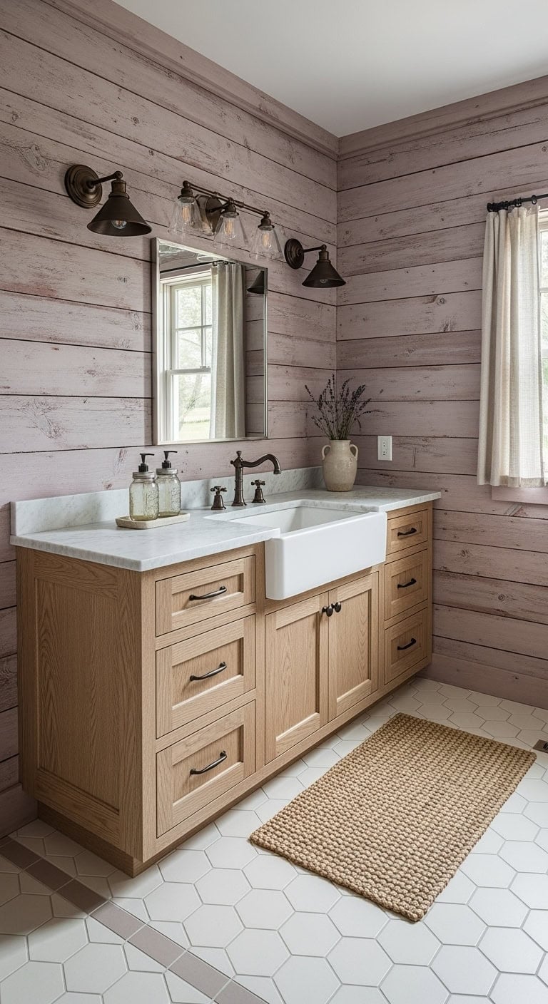 weathered mauve farmhouse chic