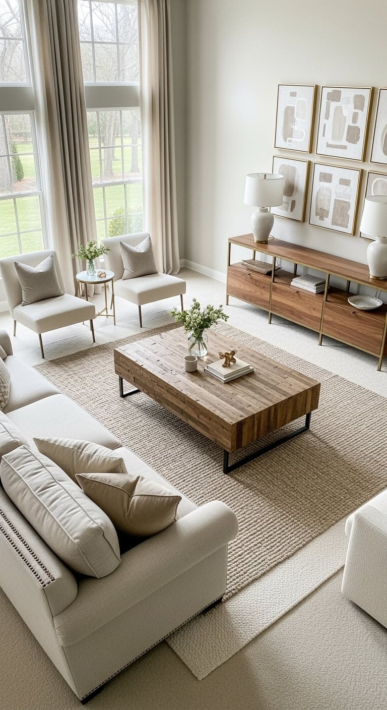 neutral transitional mixed materials living