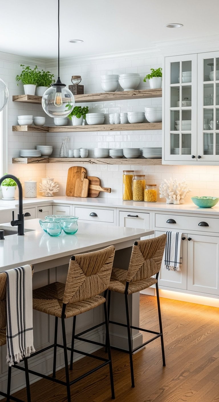 coastal kitchen with sophistication