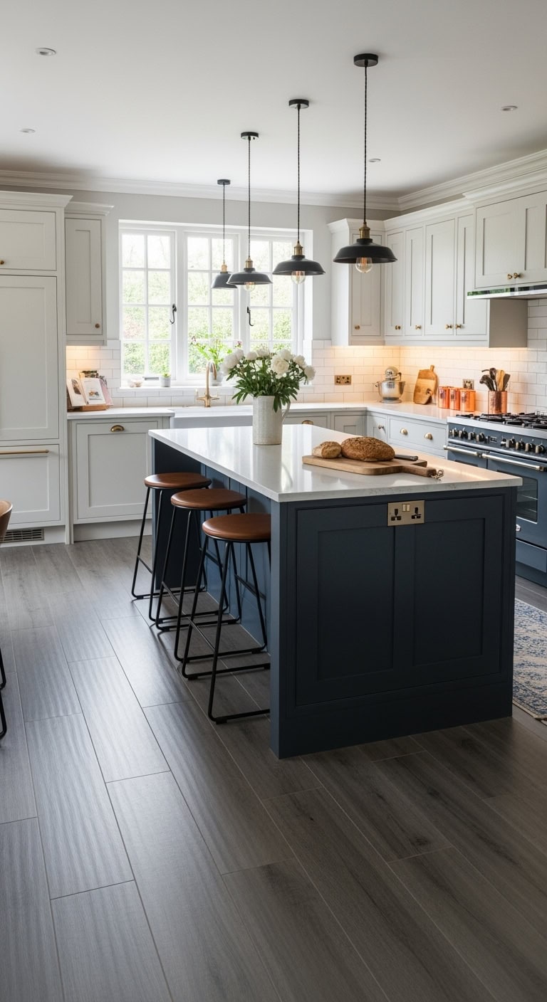 sleek contemporary cream kitchens