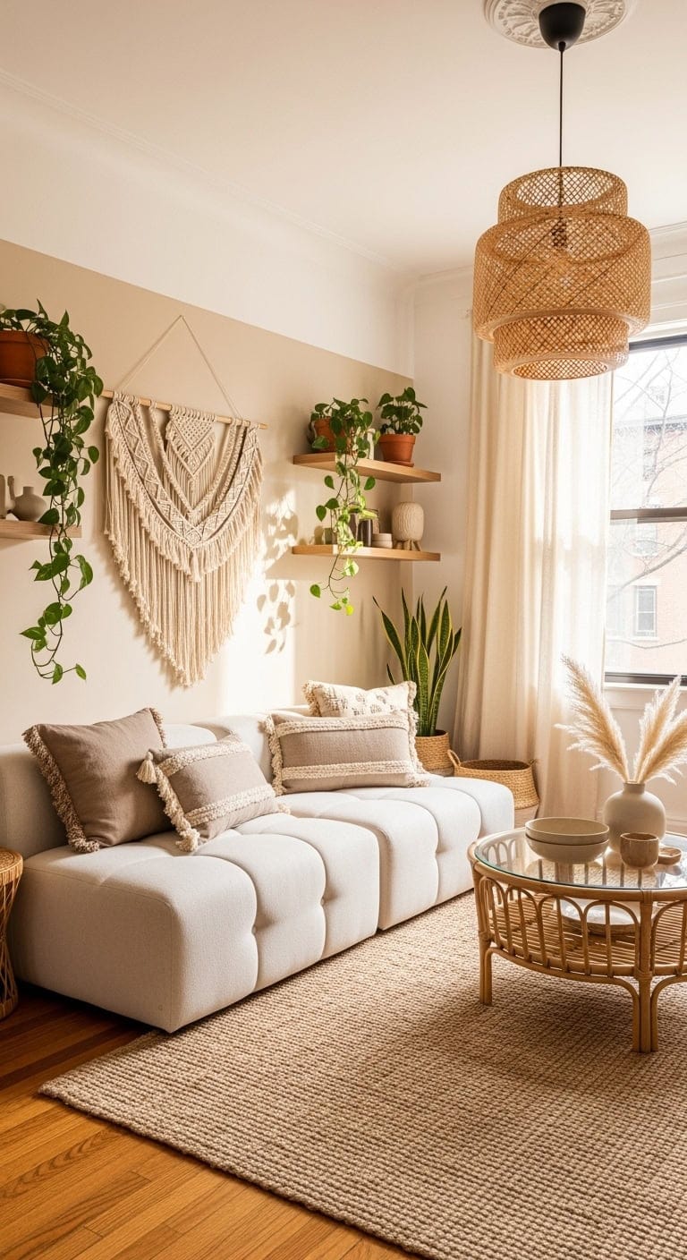 creamy boho macram haven