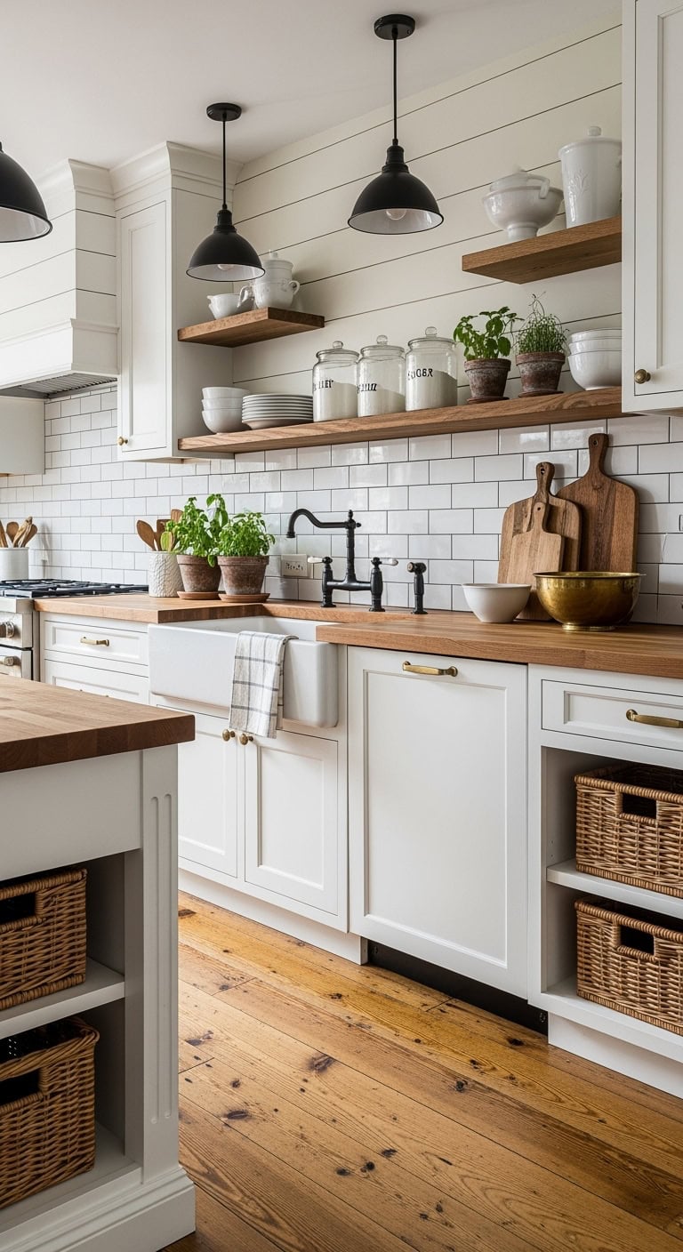 farmhouse kitchen cabinet essentials