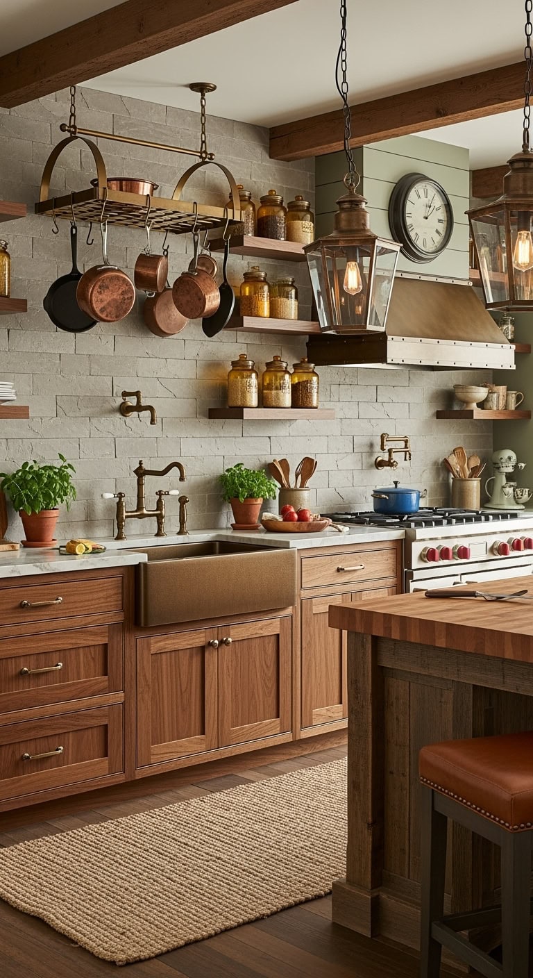 rustic bronze kitchen charm