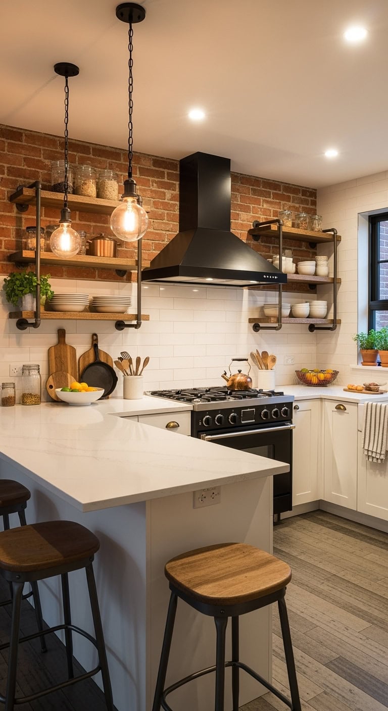 industrial elegance meets warmth