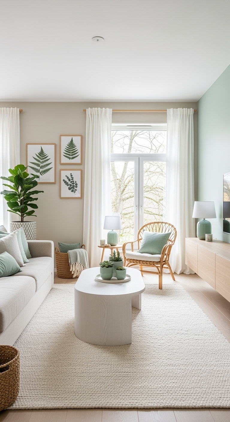 mint green scandinavian warmth