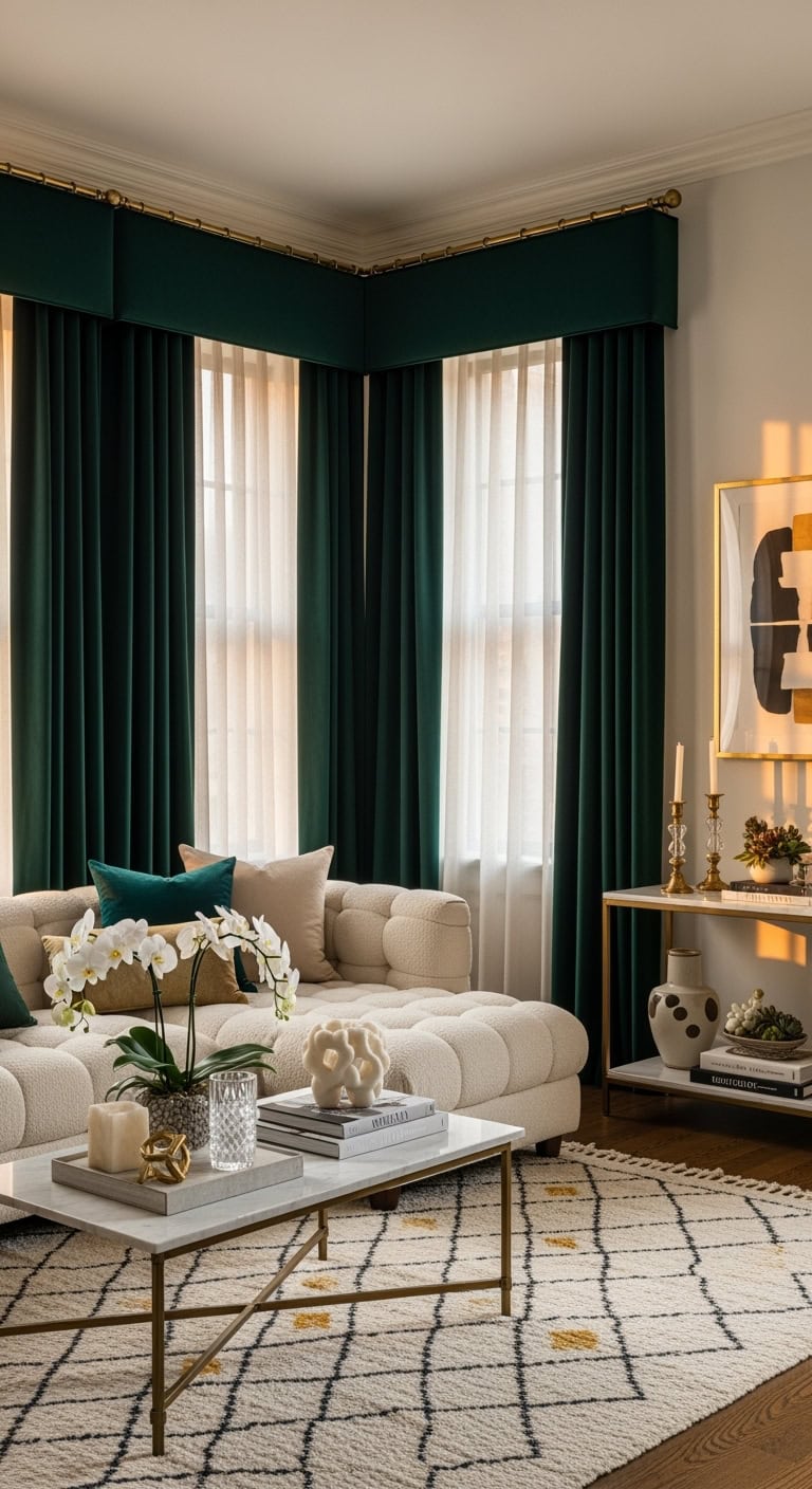 theatrical lavish dramatic window treatments