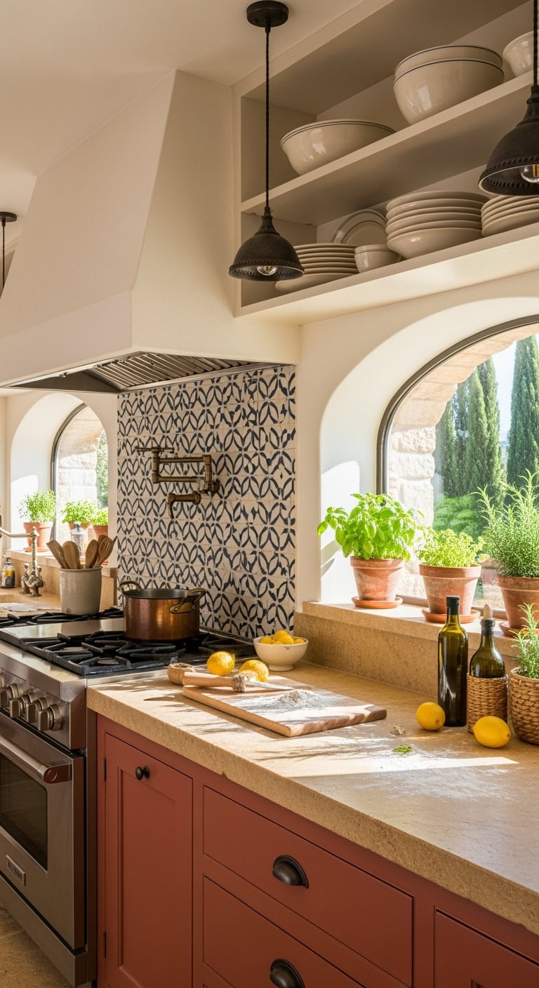 warm rustic mediterranean kitchen sanctuary