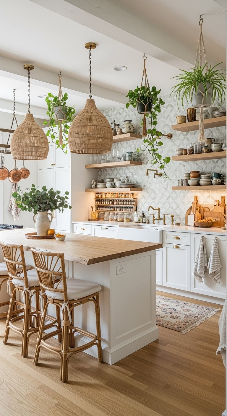 bohemian kitchen design elements