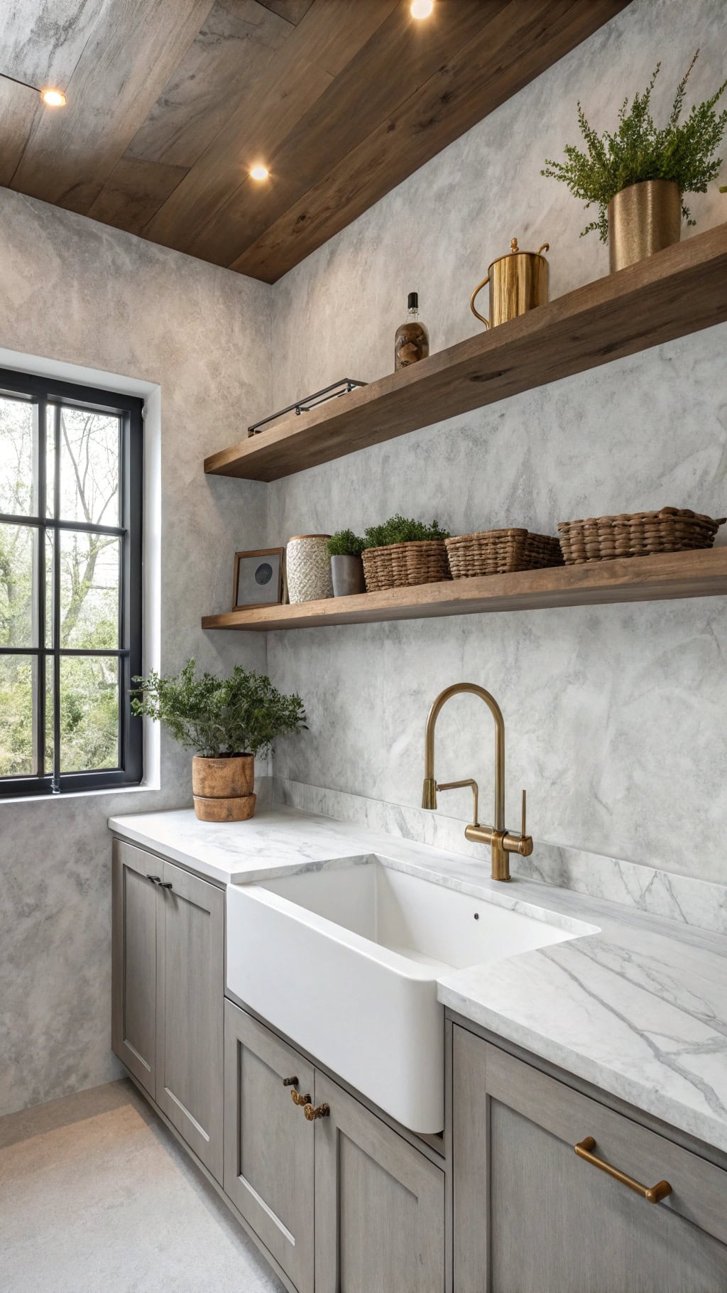 minimalist gray plaster elegance