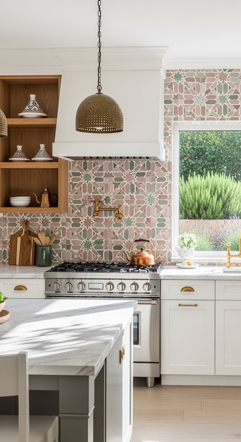 artisanal luminous textured moroccan zellige