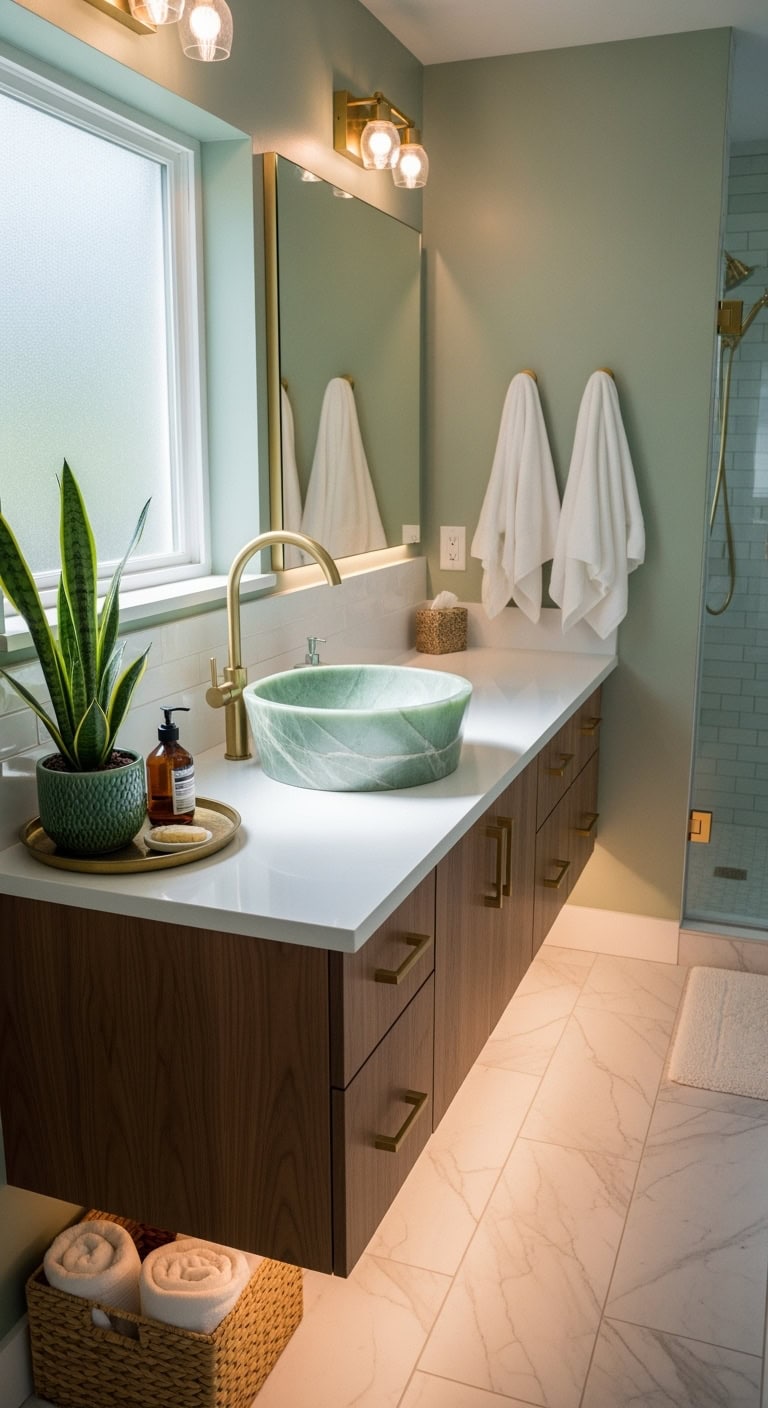 luxurious natural elegant statement making jade sink