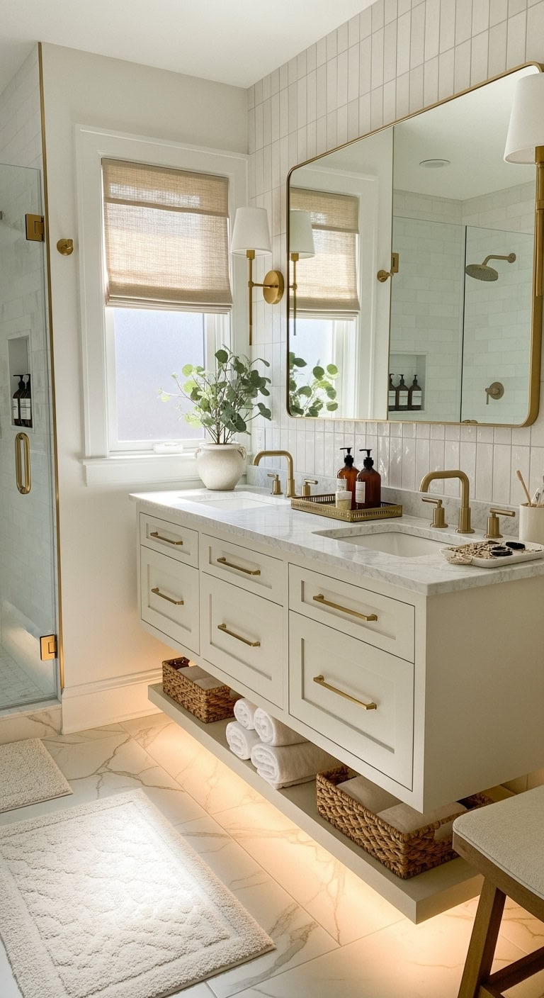 stylish spacious luxury bathroom vanity