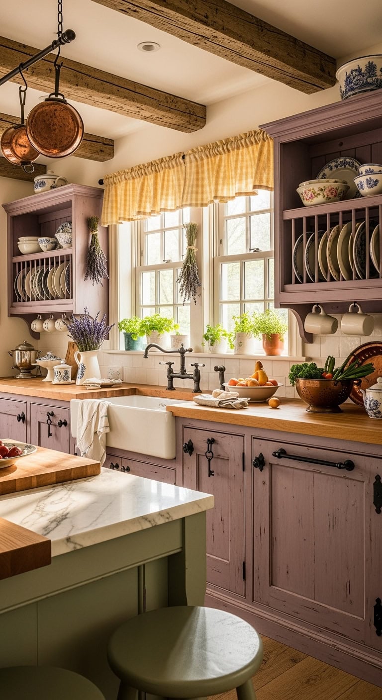 rustic elegance in plum