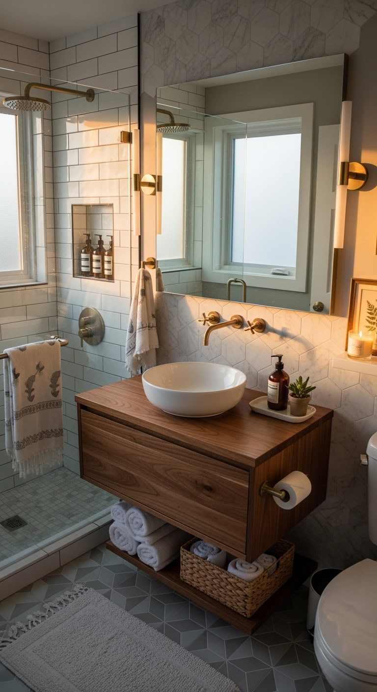 mirrors expand visual depth